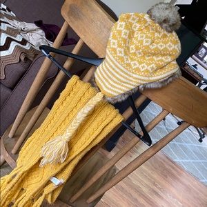 Yellow Hat and Scarf combo